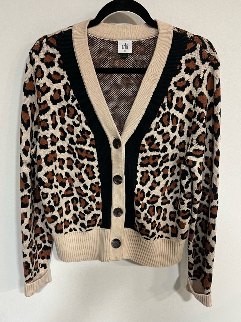 CAbi Style 4289 Nine Lives Leopard Cardigan Sweater - Picture 3 of 13